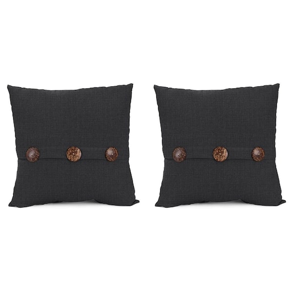 Jordan Manufacturing 17 in. L x 17 in. W x 5 in. T Square Outdoor Throw Pillow (2-Pack)