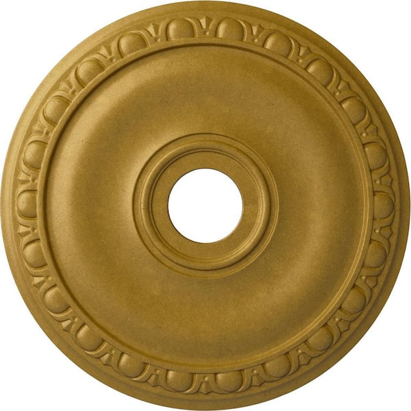 Ekena Millwork 1 in. x 20 in. x 20 in. Polyurethane Jackson Ceiling Medallion, Pharaohs Gold