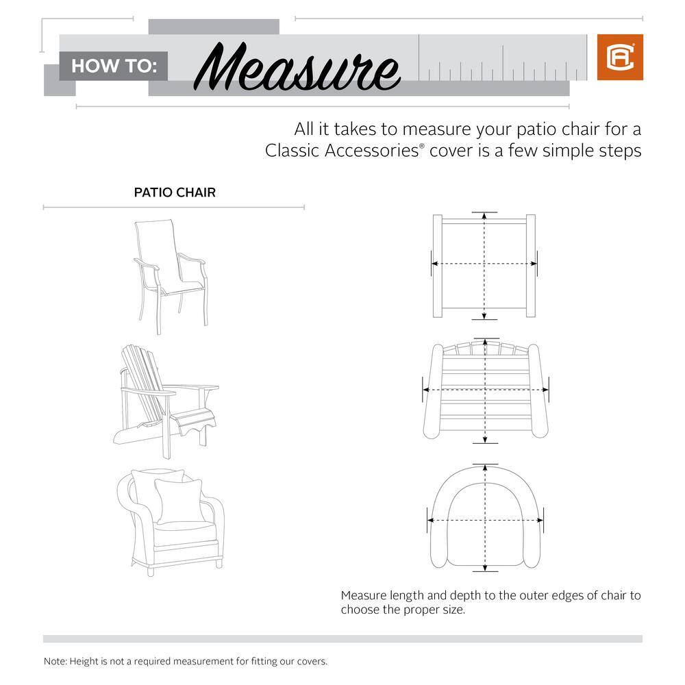 Tan and Brown Polyester Patio Chair Cover with Air Vents