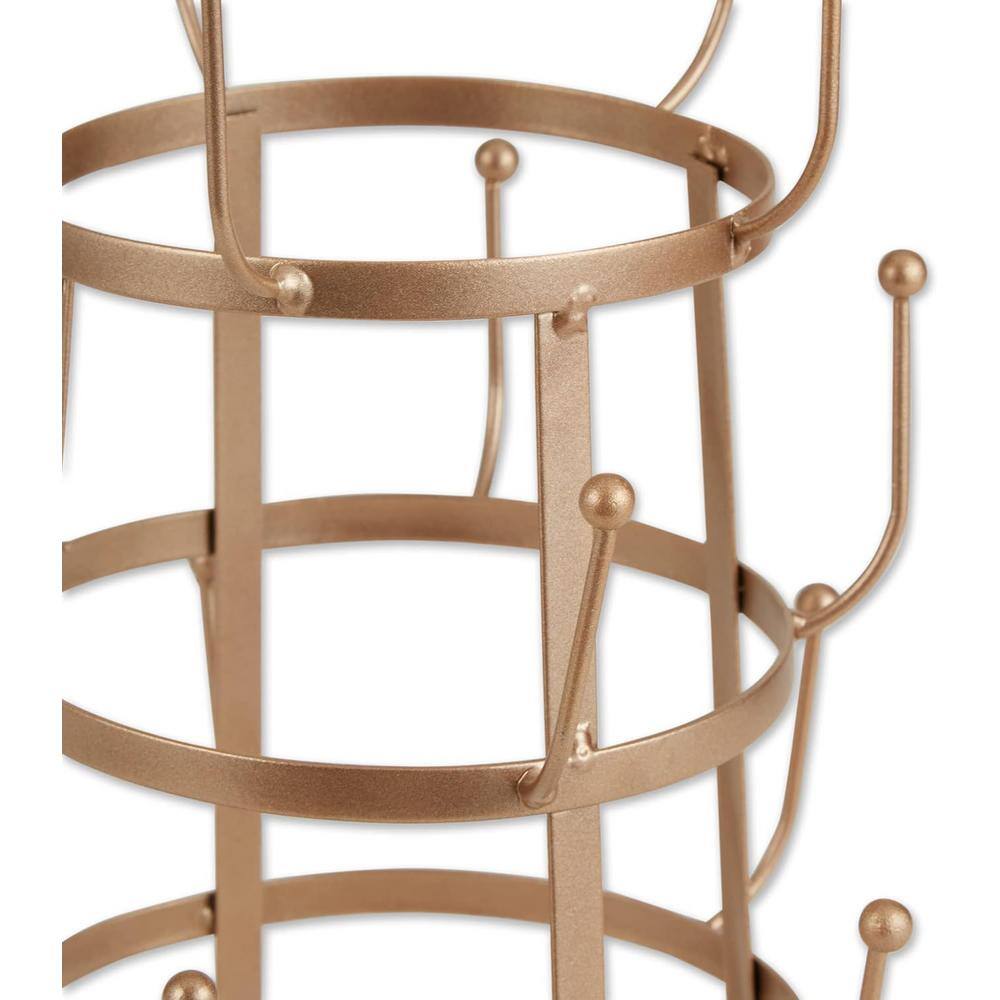 Matte Rose Gold 3-Tier Metal Vintage Mug Stand