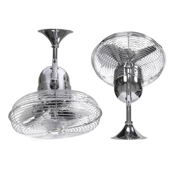 Atlas Kaye 13 in. Indoor/Outdoor Polished Chrome Ceiling Fan with