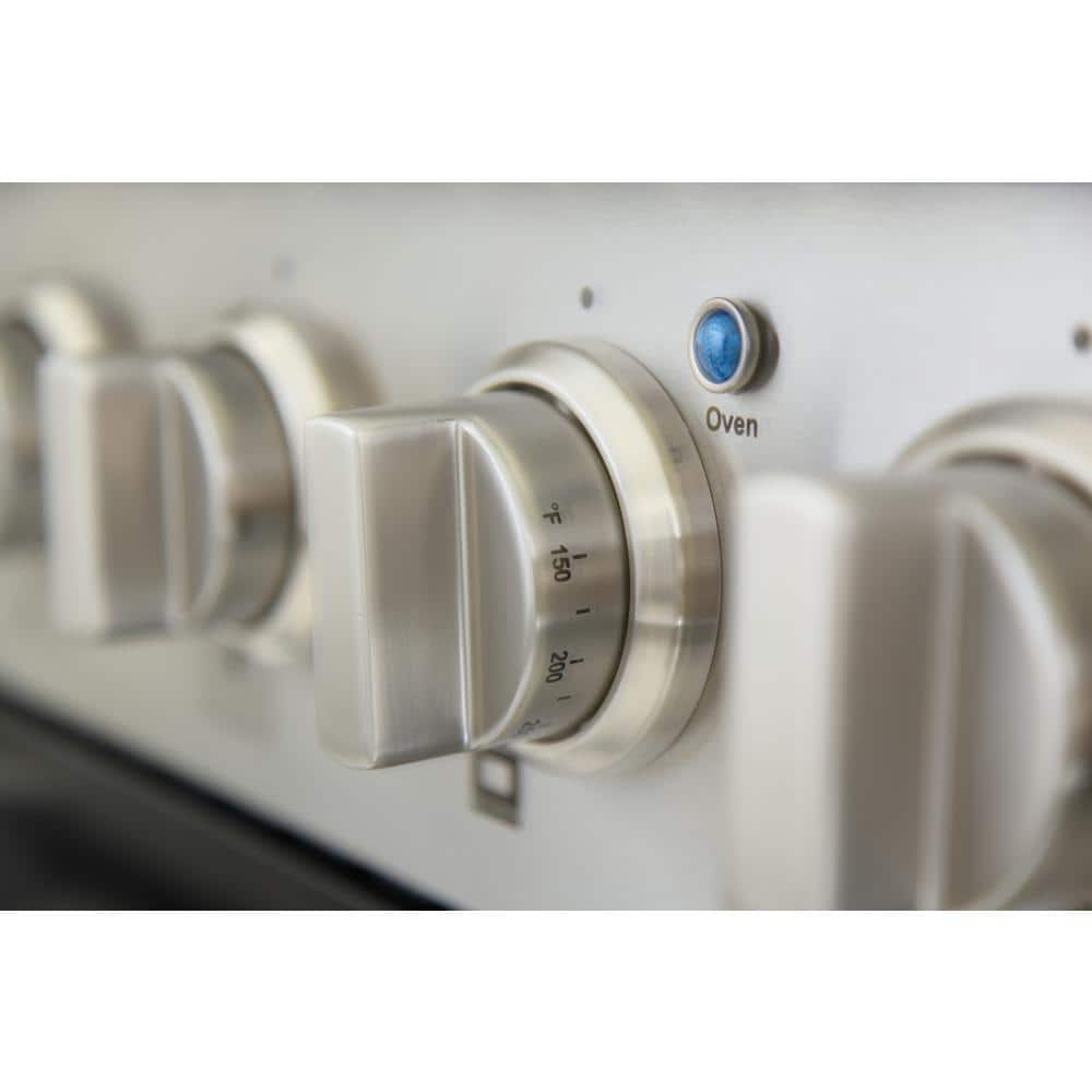 30-inch Cement Gray Stainless Steel Dual-Fuel Convection Range