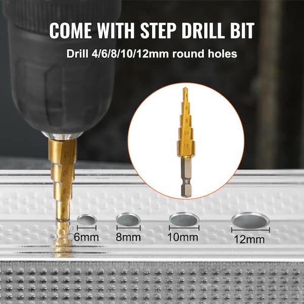 SKYSHALO Double Head Sheet Metal Nibbler Cutter, 360° Metal