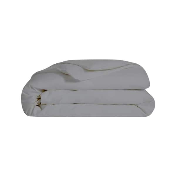 A1 Home Collections A1HC GOTS Certified Organic Cotton, Sateen Weave, 300TC, Single Ply, Dark Grey King Duvet Cover