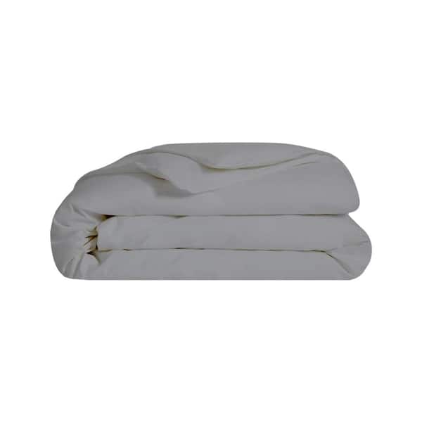 A1 Home Collections A1HC GOTS Certified Organic Cotton, Sateen Weave, 300TC, Single Ply, Dark Grey Twin Duvet Cover