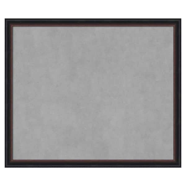 Amanti Art Salon Scoop Red Black 26 in. x 22 in. Framed Magnetic Board