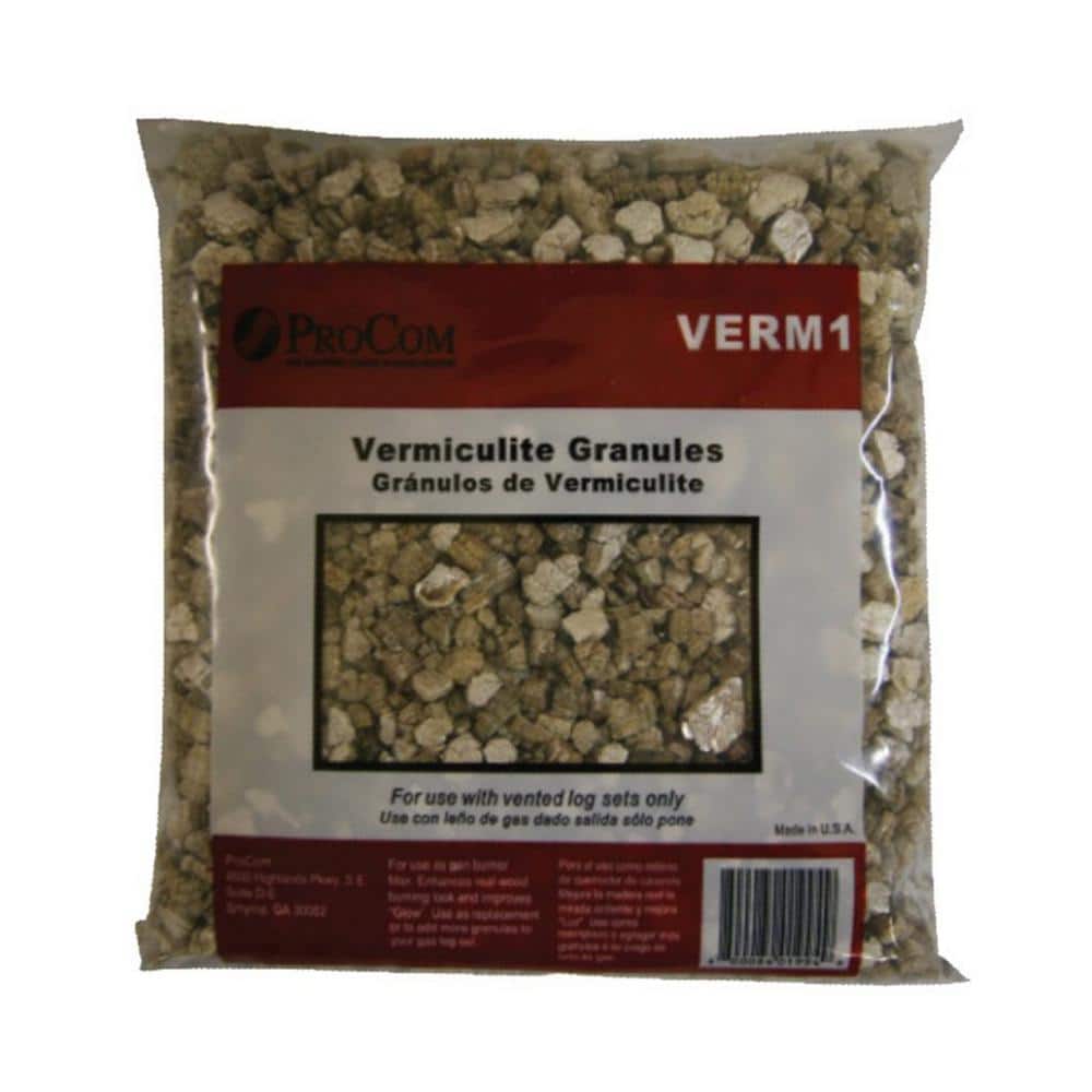 Vermiculite Granules for Gas Vented Log Sets - Stone or Greyish Brown, 4.5 