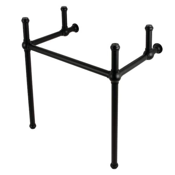 Kingston Brass Fauceture Brass Console Sink Leg in Matte Black
