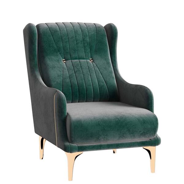 Ottomanson Saint Collection Green Armchair