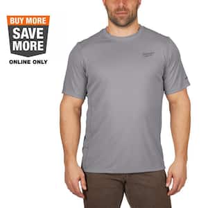 Gen II Men's Work Skin 2XL Gray Light Weight Performance Short-Sleeve T-Shirt