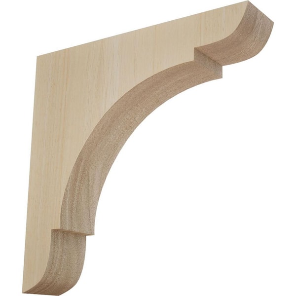 1-3/4 in. x 8 in. x 8 in. Rubberwood Medium Olympic Bracket