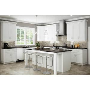 Arlington Vesper White Plywood Shaker Stock Assembled Base Kitchen Cabinet Soft Close 12 in W x 24 in D x 34.5 in H
