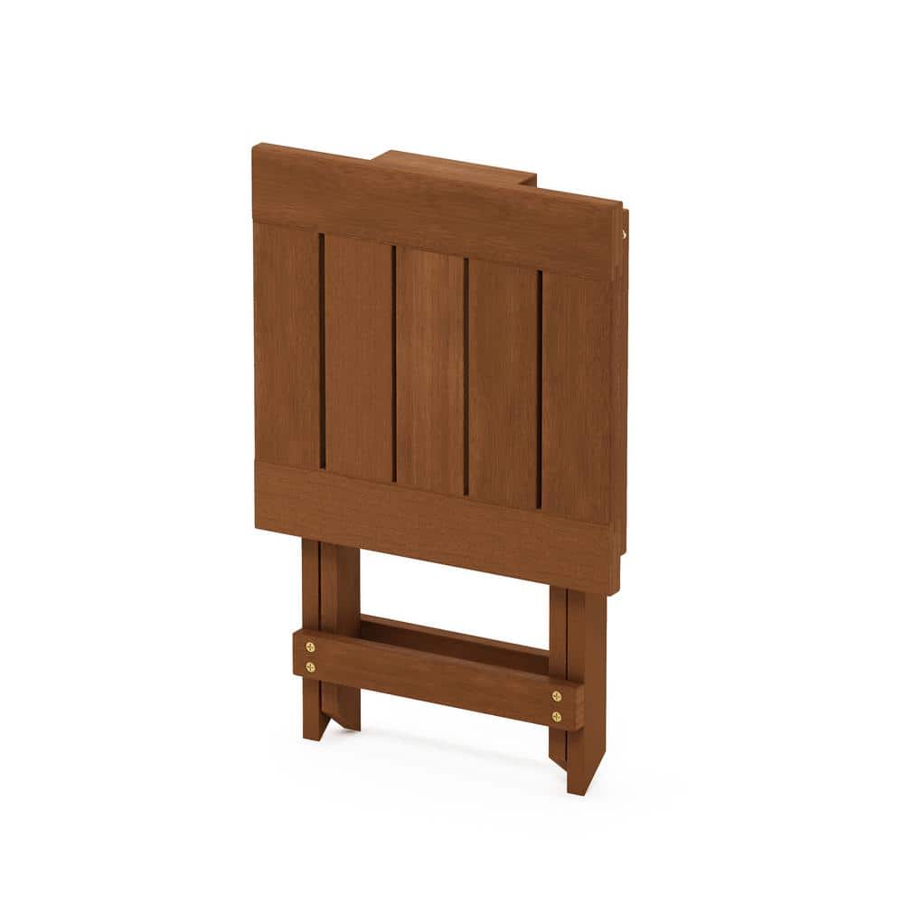 Tioman Medium Brown Wood Outdoor Folding End Table