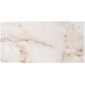 Essential Marble Onyx 4 in. x 0.39 in. Satin Porcelain Tile Sample