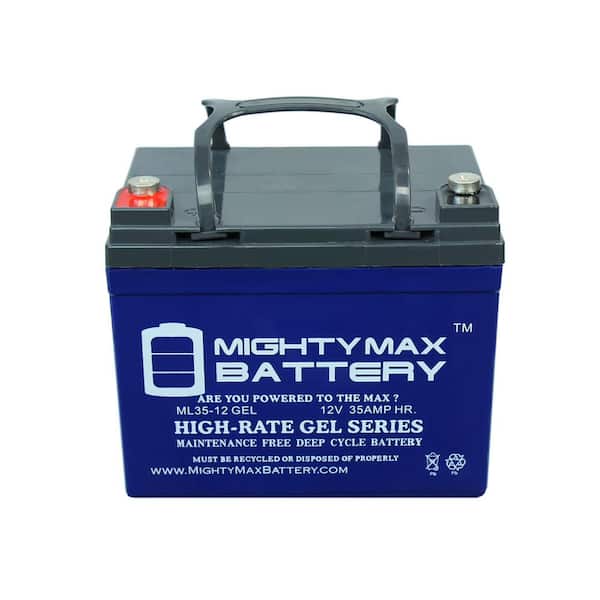 MIGHTY MAX BATTERY 12-Volt 35AH GEL Battery Replaces Craftsman