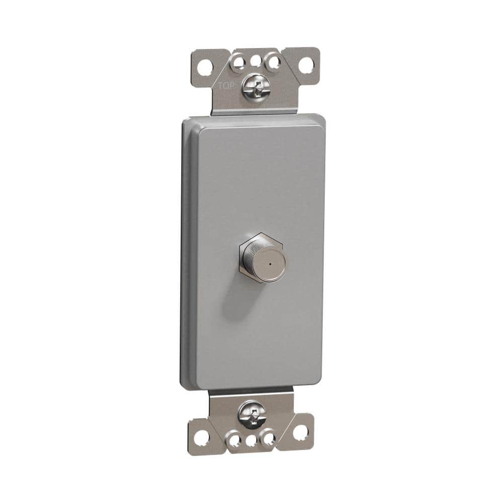 X Series 1-Gang Standard Coaxial CATV F Coupler Decorator Strap Matte Wall Plate Gray price history on PriceWatchPro