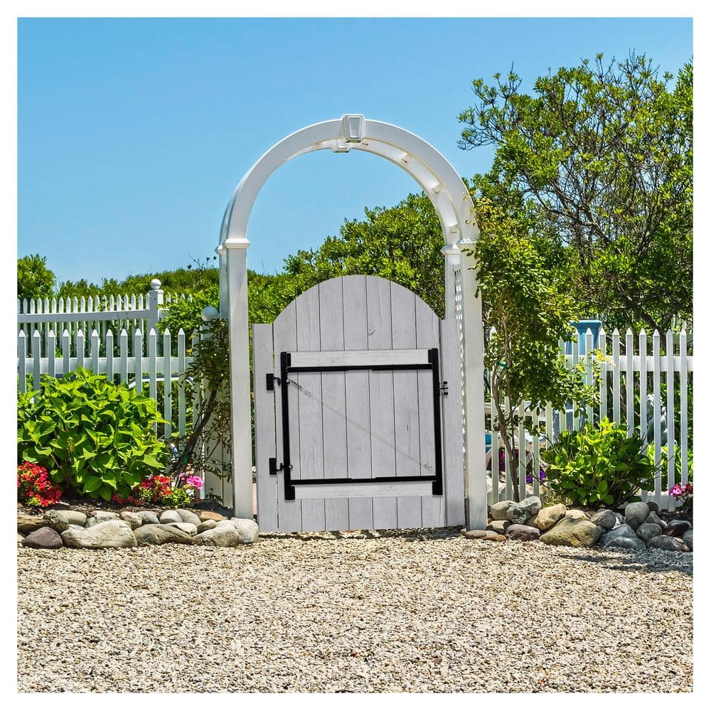 Adjust-A-Gate Small Black Powder Coated Steel Anti-Sag Gate Kit