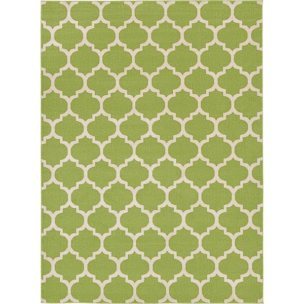 Trellis Philadelphia Light Green/Beige 8' 0 x 11' 0 Area Rug