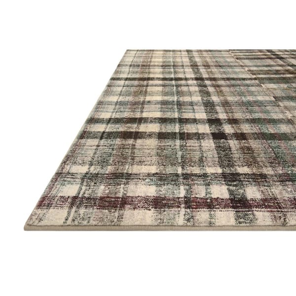 Chris Loves Julia Humphrey Forest/Multi 2 ft. 3 in. x 11 ft. 6 in. Modern Farmhouse Plaid Runner Area Rug