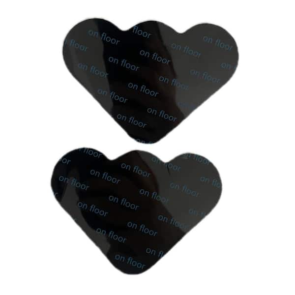 Wellco 3.14 in. x 3.14 in. Rug Pads Carpet Tape 8 Pcs Black Cloud Non Slip Rug Tape Hard surface 0.15 in. Thickness