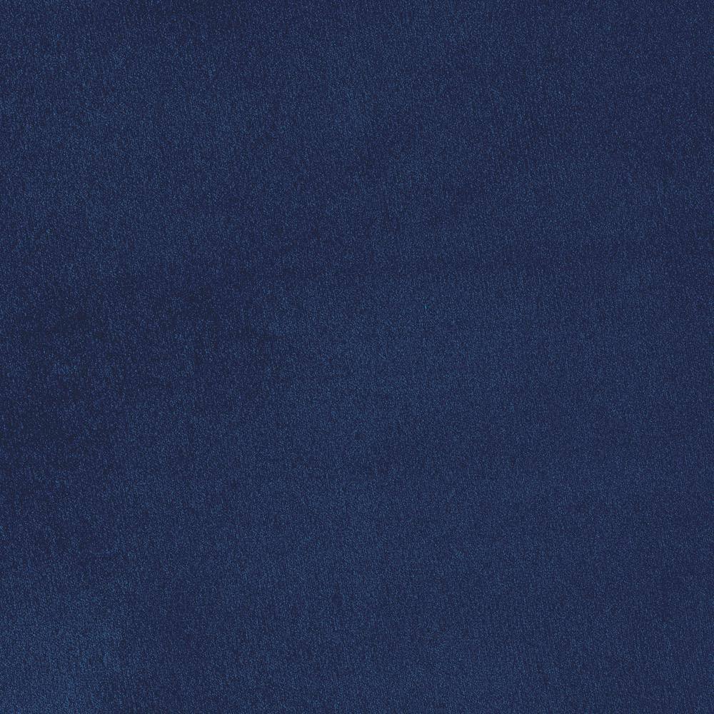 Luxurious Navy Blue Velvet Wood Accent Armchair