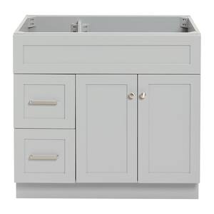 Hamlet 36 in. W x 21.5 in. D x 34.5 in. H Bath Vanity Cabinet without Top in Grey