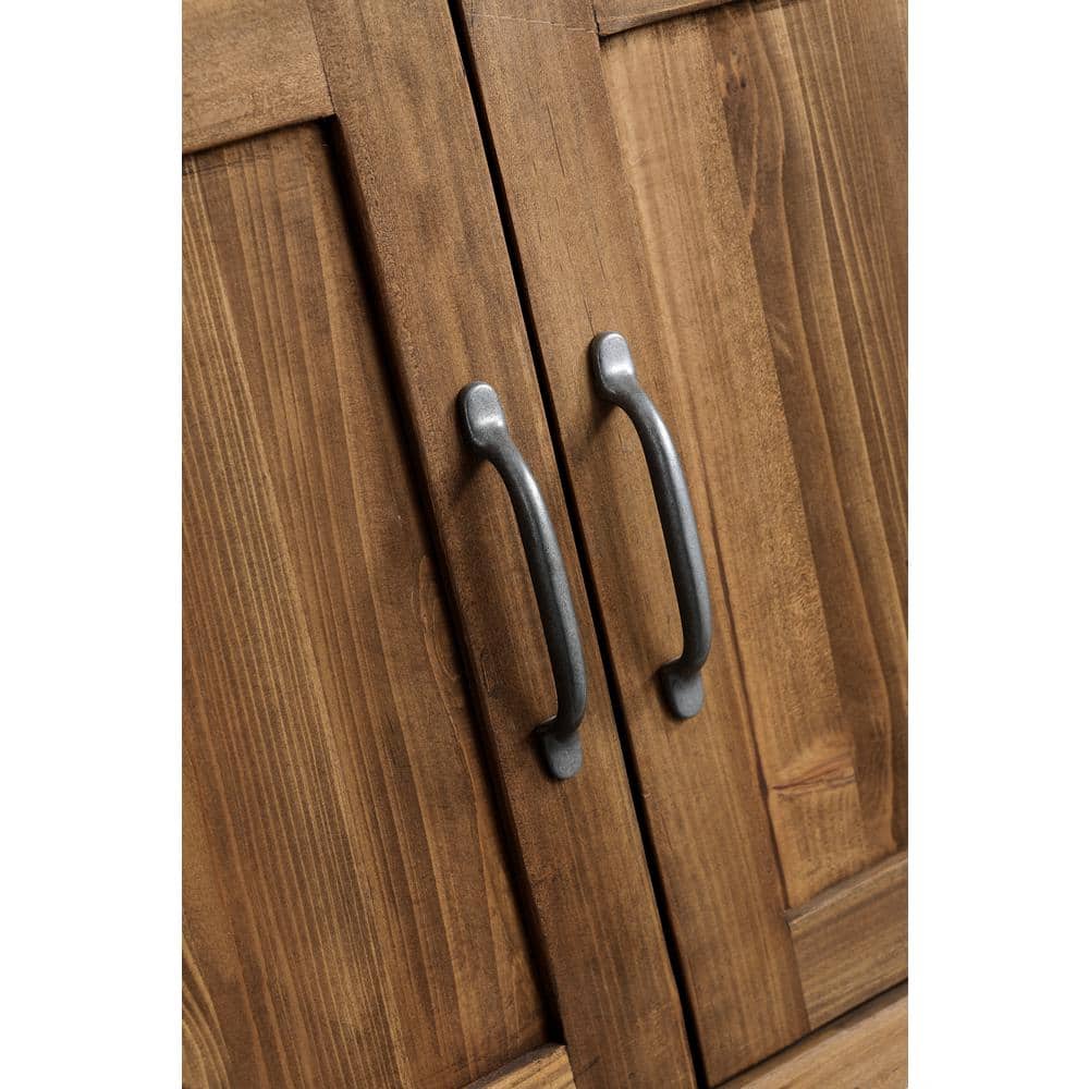 Austin 59" Walnut Reclaimed Wood Double Vanity Cabinet