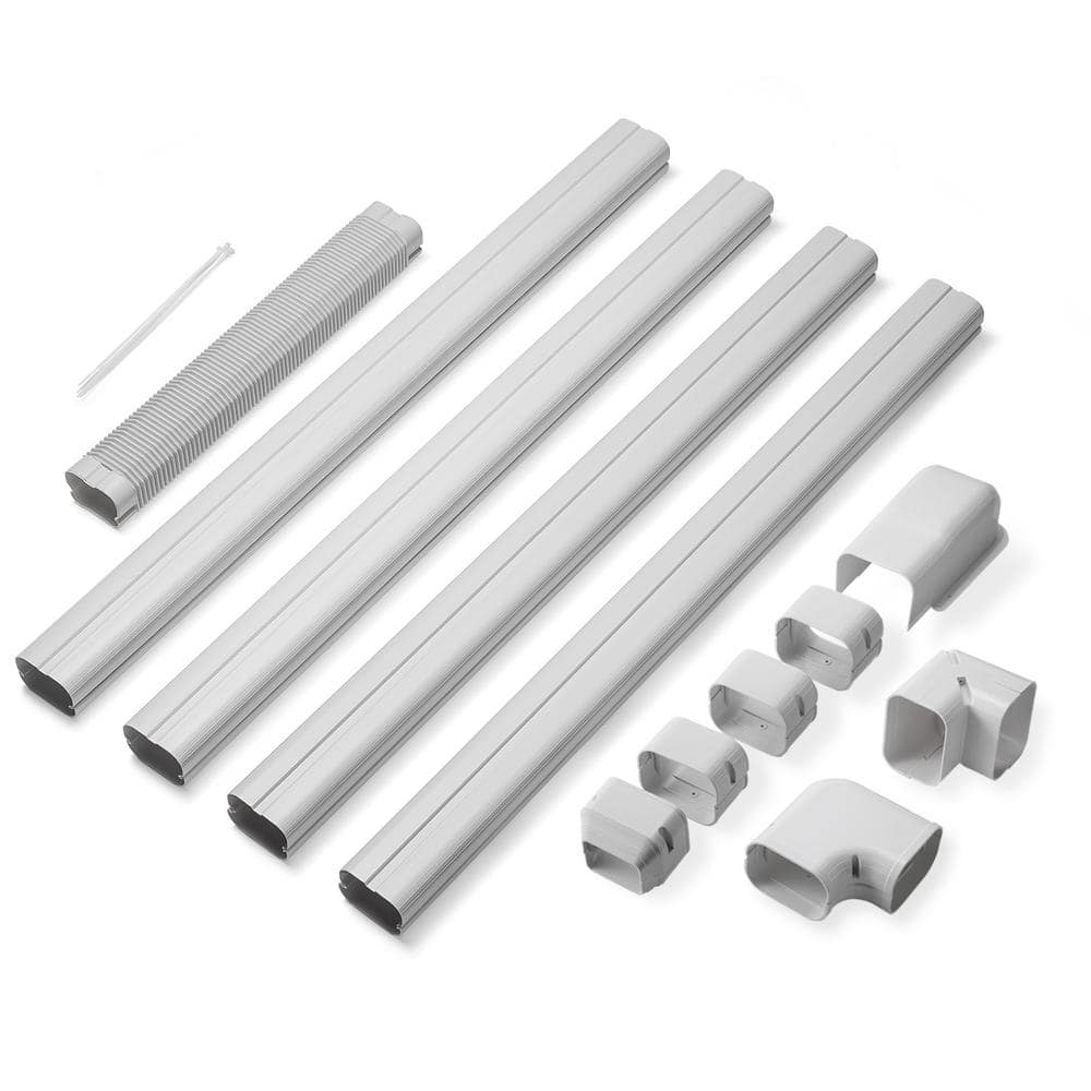 3 in. W x 14 ft. L Decorative PVC Line Cover Kit for Mini Split and Central Air Conditioners AC Heat Pumps Systems price history on PriceWatchPro