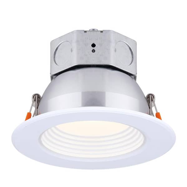 Unbranded 4 in. White New Construction IC Rated Recessed Integrated LED Kit