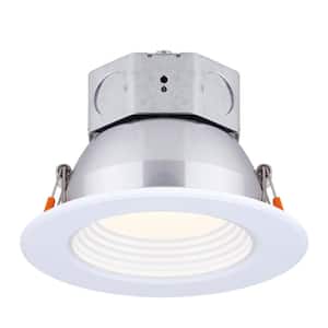 4 in. White New Construction IC Rated Recessed Integrated LED Kit
