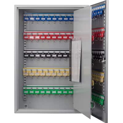 BARSKA 600-Position Steel Key Cabinet Safe with Key Lock, Gray-CB12700 ...