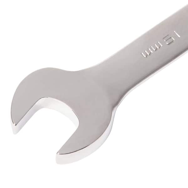 Metric 72-Tooth Reversible Combination Ratcheting Wrench Tool Set with Roll (10-Piece)