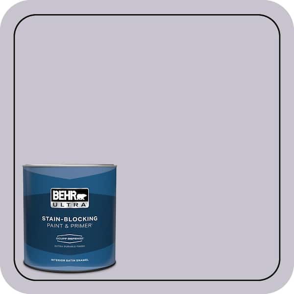 BEHR ULTRA 1 qt. #N560-1 Posture and Pose Extra Durable Satin Enamel Interior Paint & Primer