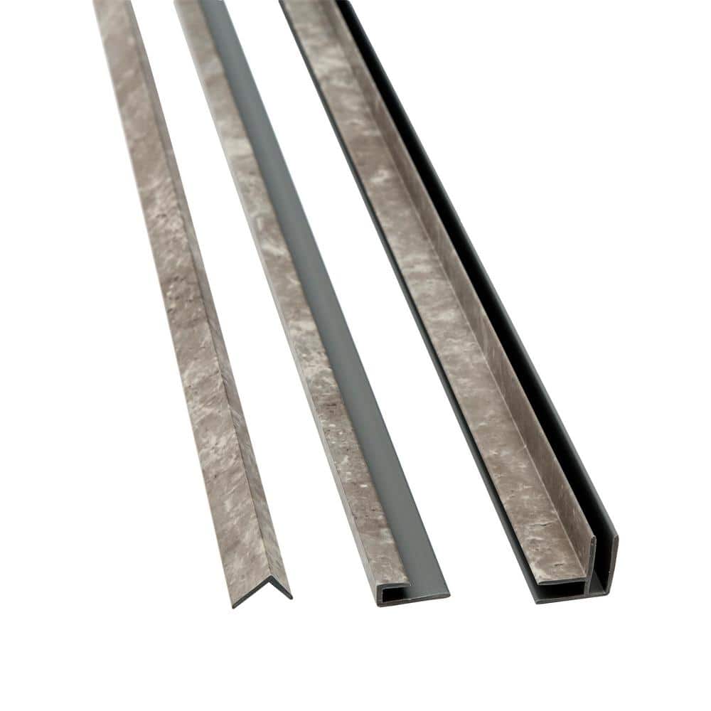 Venetian Marble 94 in. Vinyl Backsplash Accessory Trim Kit price history on PriceWatchPro