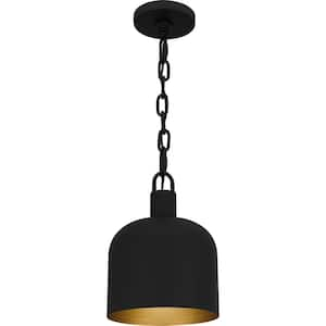 Raquel 1-Light Matte Black Mini Pendant Light