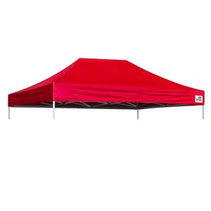 Eur max USA Pop Up 10 ft. x 15 ft. Replacement Canopy Tent Top Cover, Instant Ez Canopy Top Cover ONLY(red