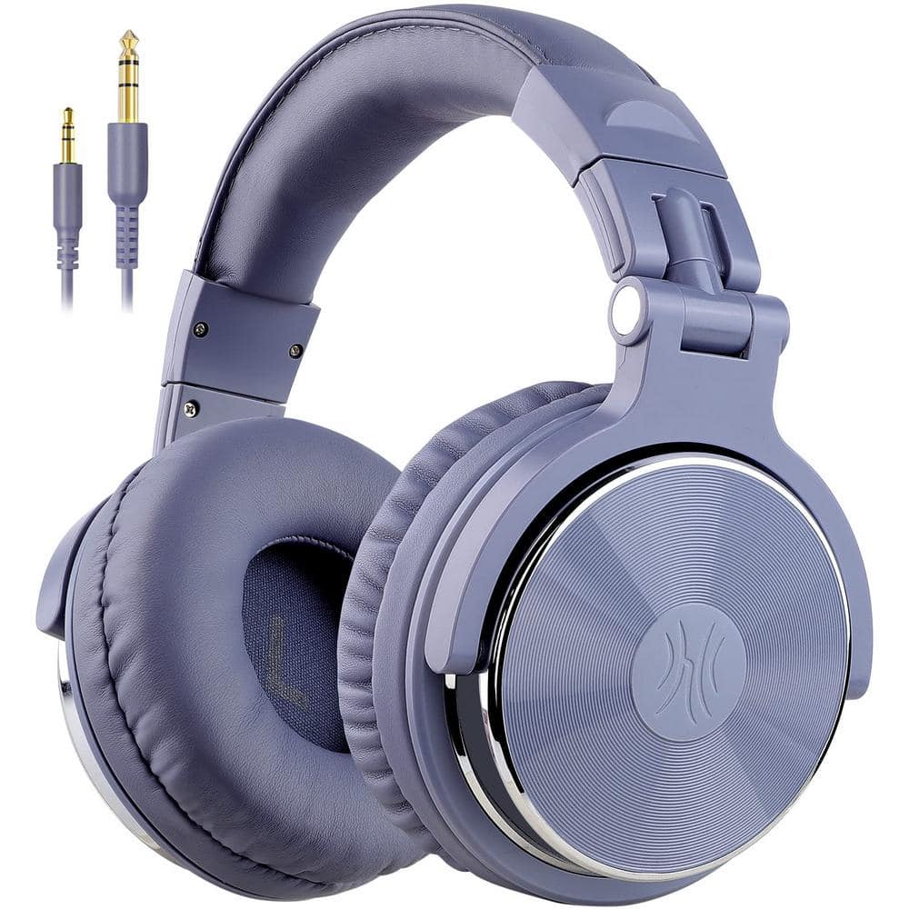 EKIEUDL Hi-Res Light Blue Wired Over The Ear Headphones