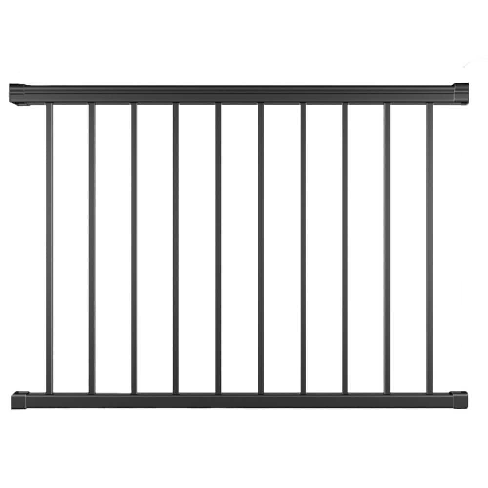 Plus 4 ft. x 36 in. Black Fine Textured Aluminum Level Rail Kit price history on PriceWatchPro
