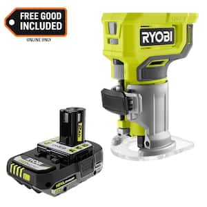ONE+ 18V Cordless Compact Fixed Base Router with ONE+ 18V 2.0 Ah Lithium Battery