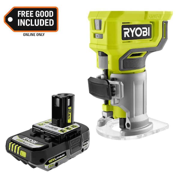 ONE+ 18V Cordless Compact Fixed Base Router with ONE+ 18V 2.0 Ah Lithium Battery