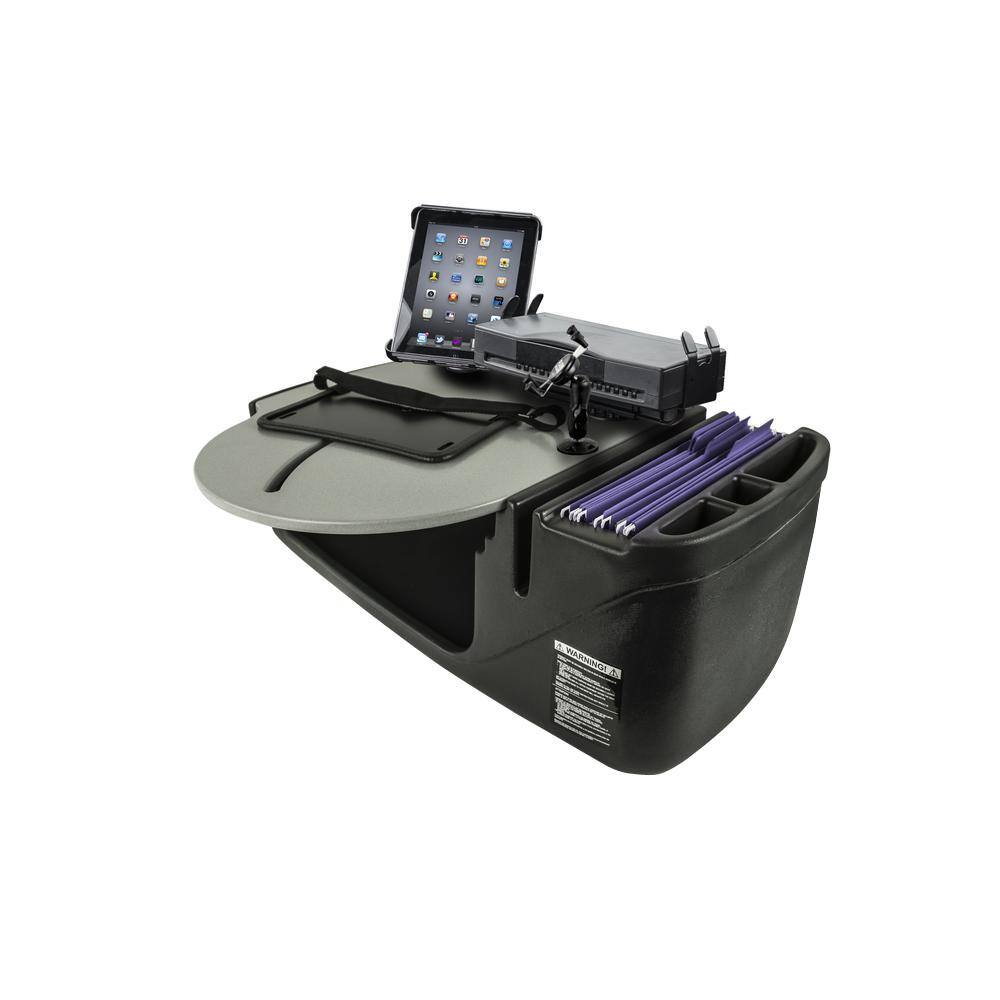 Birch Elite with Printer Stand and X-Grip Phone Mount 1 Pack AutoExec AEGrip-02-PS-Phone-Elite Efficiency Car Desk 