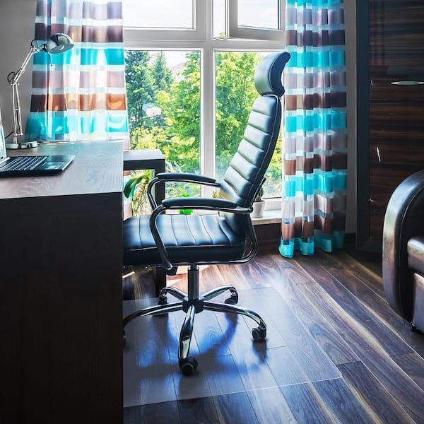 Floortex Ultimat® Polycarbonate Rectangular Chair Mat for Hard Floor - 48 x 53"