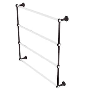 Pacific Beach 4 Tier 36 in. Ladder Towel Bar with Dotted Accents in Antique Bronze