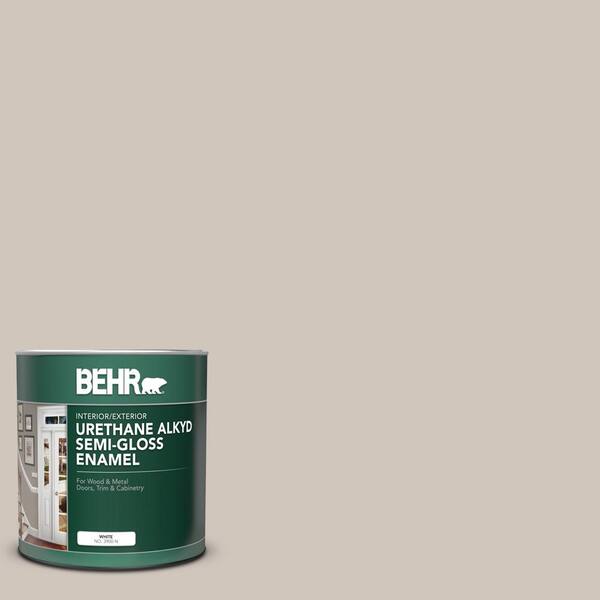 Behr 1 Qt N210 2 Cappuccino Froth Semi Gloss Enamel Urethane Alkyd Interior Exterior Paint 390004 The Home Depot - Cappuccino Color House Paint