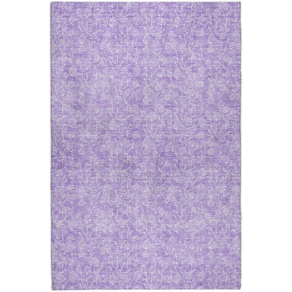 Dream Shag Premium Machine Washable Abstract ADS691 Denim 3 ft. x 5 ft. Area Rug