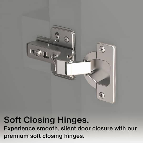 Bentworth 48 in. Single Semi-Recessed Sink Light Gray Bath Vanity with White Engineered Marble Top (Assembled)