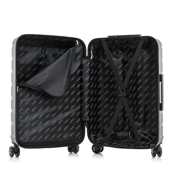 InUSA Trend 20 in. Black Lightweight Hardside Spinner Carry On