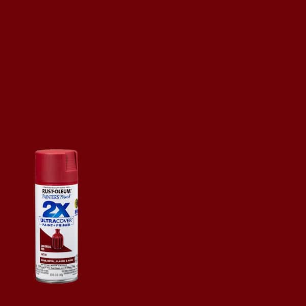 Rust-Oleum Painter's Touch 2X 12 oz. Satin Colonial Red General Purpose Spray Paint