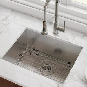 Standart PRO 23 in. Undermount Single Bowl 16 Gauge Stainless Steel Kitchen Sink with Accessories