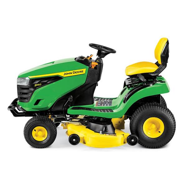 John Deere S140 48 In 22 Hp V Twin Gas Hydrostatic Lawn Tractor Bg21274 The Home Depot